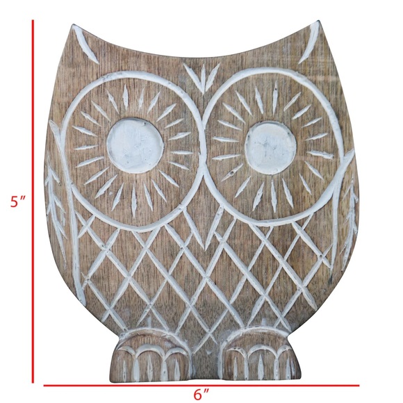 Twyla Owl Bird Figure Great For Gifts Farmhouse Decor Foreside Home And Garden - Picture 6 of 6